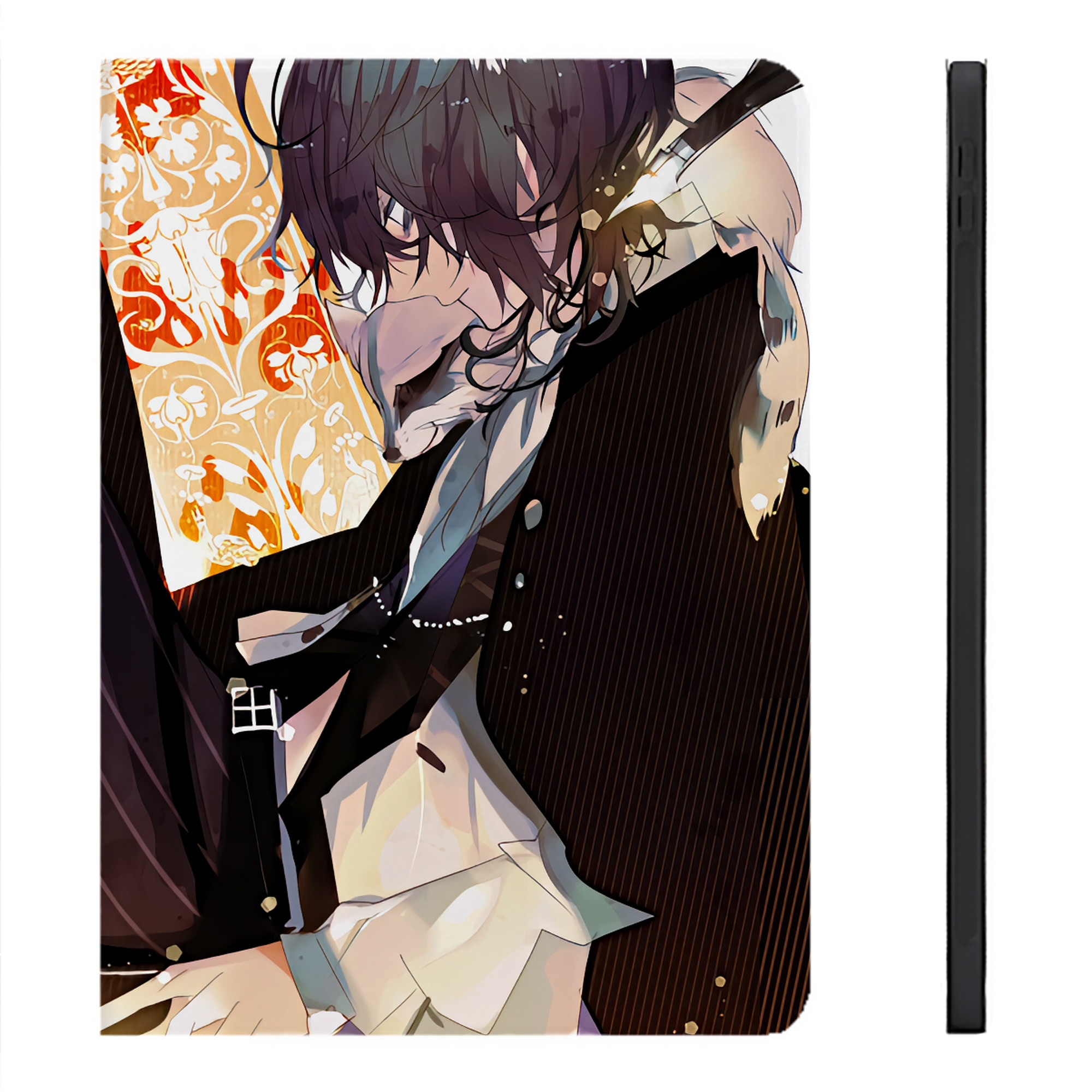 （画像用） 文豪ストレイドッグス Bungo Stray Dogs IPadケース ペンホルダー付き ブックスタイルデザイン